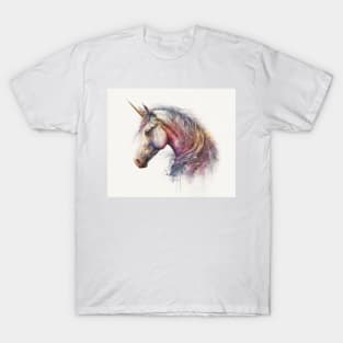 Unicorn Watercolour Painting T-Shirt